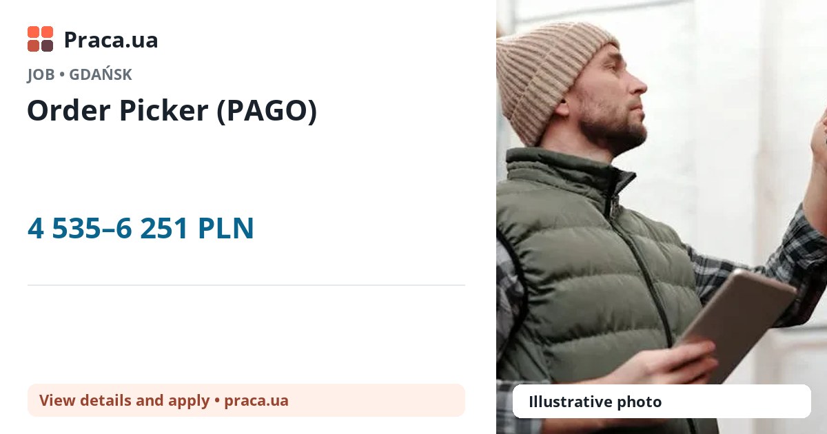 Order Picker (PAGO). 4 535–6 251 PLN. . 