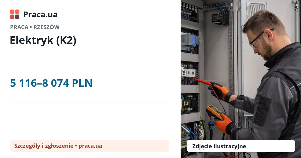 Elektryk (K2). 5 116–8 074 PLN. . 