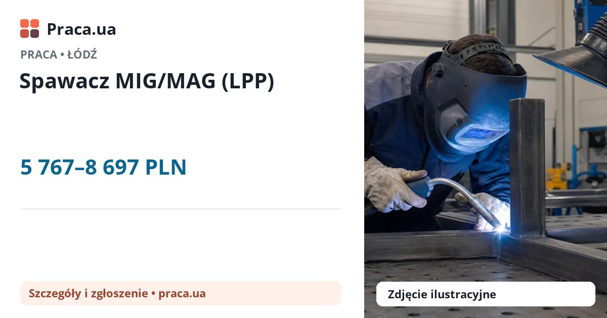 Spawacz MIG/MAG (LPP). 5 767–8 697 PLN. . 