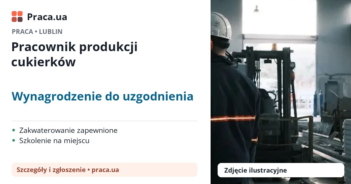 Pracownik produkcji cukierków. Wynagrodzenie do uzgodnienia. . Zakwaterowanie zapewnione, Szkolenie na miejscu